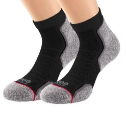 1000 Mile Run Anklet Single Layer Men's Running Socks (Twin Pack)