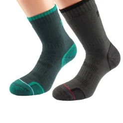 1000 Mile Walk Single Layer Calf Length Socks (Twin Pack) - SS25