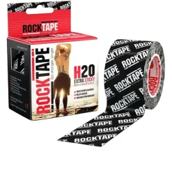Rocktape H2O Black Logo Kinesiology Tape (5cm x 5m) - SS25