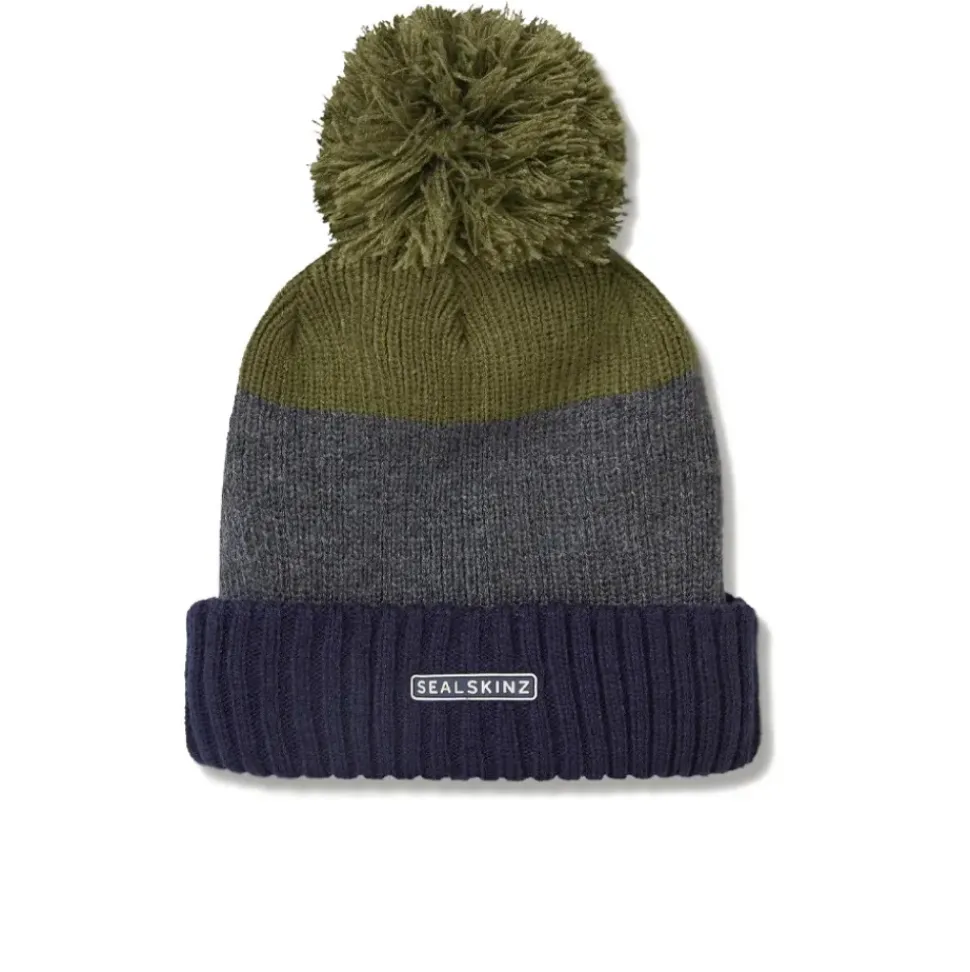 SealSkinz Flitcham Waterproof Cold Weather Bobble Hat - SS25